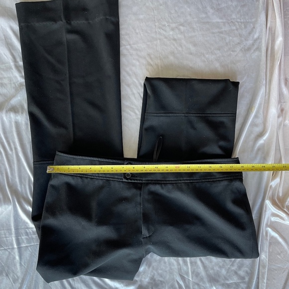 Women  PANT Mexx Hip Hugger Bell Bottom - VINTAGE  – BLACK  Size 14 US - Picture 6 of 9